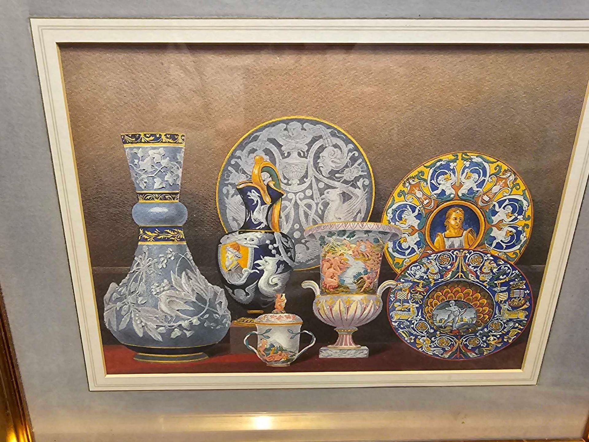 3 x Framed Prints (1) Service In Cut Glass By Mr Alderman Copeland, London (2) Decorative - Image 3 of 5