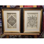 2 x Framed Prints (1) In Defence Nemo Me Impune Lacessit Antique Scottish Moto Print (2) Furth,