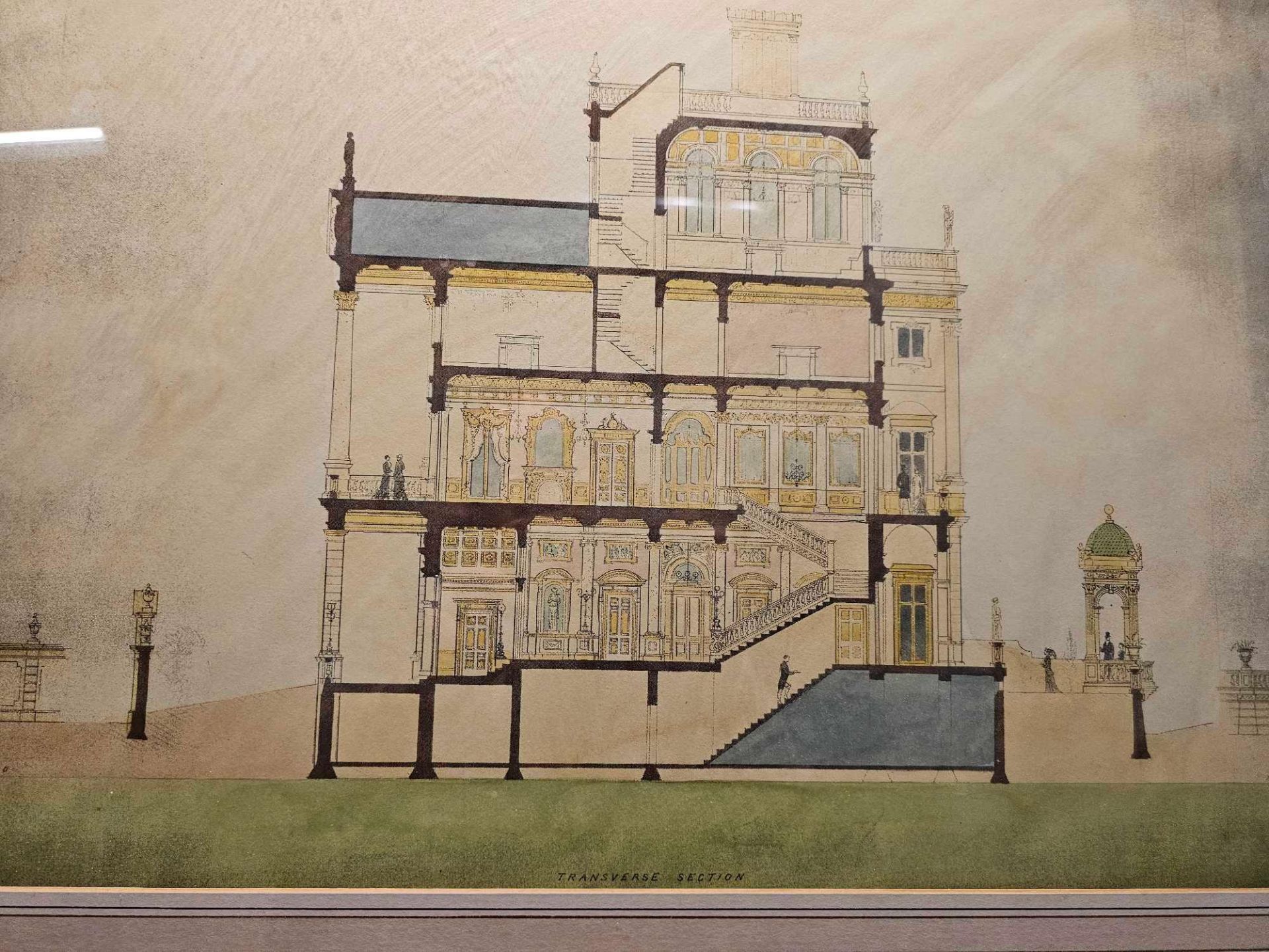 Framed Print Design For A Town Mansion John Yenn RA (1750 - 1821) 95 x 76cm (Hotel 85) - Image 2 of 3
