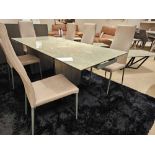 Advance Dining Table by Kesterport Our Advance dining table with its elegant twin base structure