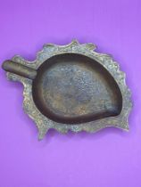 Brass Leaf Ashtray 17 cm