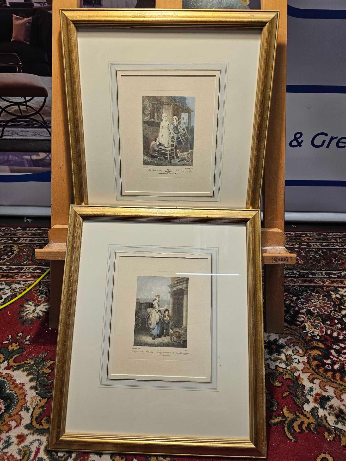 2 x Framed Prints (1) Print Entitled 'Old Chairs To Mend'. Plate (10 of 13) From The Series 'Cries