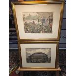 2 x Framed Prints (1) The Central Hall of Arts And Sciences, To Be Erected At Kensington.