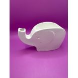 Fred Oliver Ceramic Elephant Tidbit Bowl. Holds Olives/Nuts, Shells And Pits Go In The Trunk. Rubber