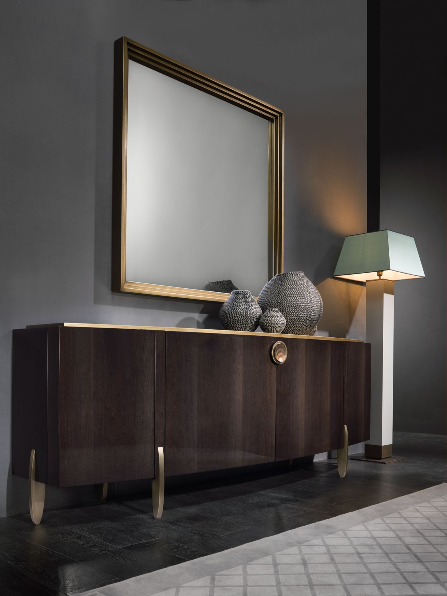 Fashion Affair Large Sideboard by Telemaco for Malerba The Buffet, for the living room, is shaped by