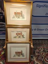 3 x Framed Prints Villa And Cottage Architecture: Select Examples of Country And Suburban Residences