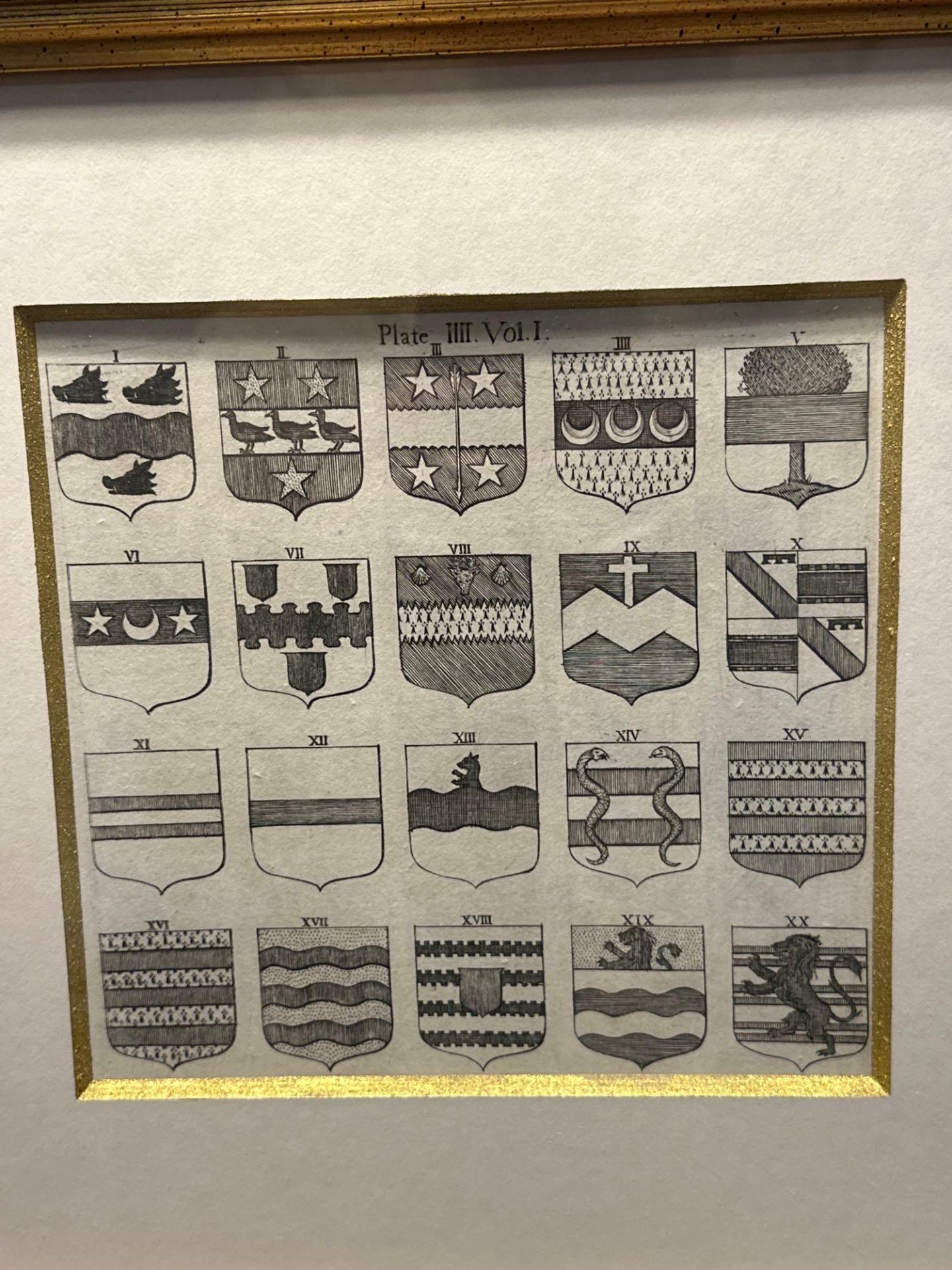 4 x Framed Heraldic Prints - Alexander Nisbet, System of Heraldry Speculative And Practical: With - Image 4 of 6