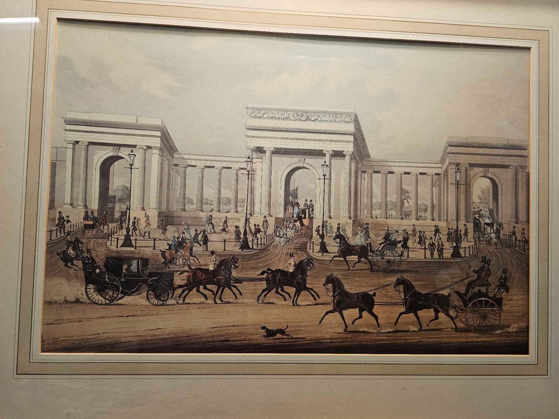 Framed Print The Grand Entrance To Hyde Park Corner Print Made By: Christian Rosenberg Print Made - Image 2 of 3