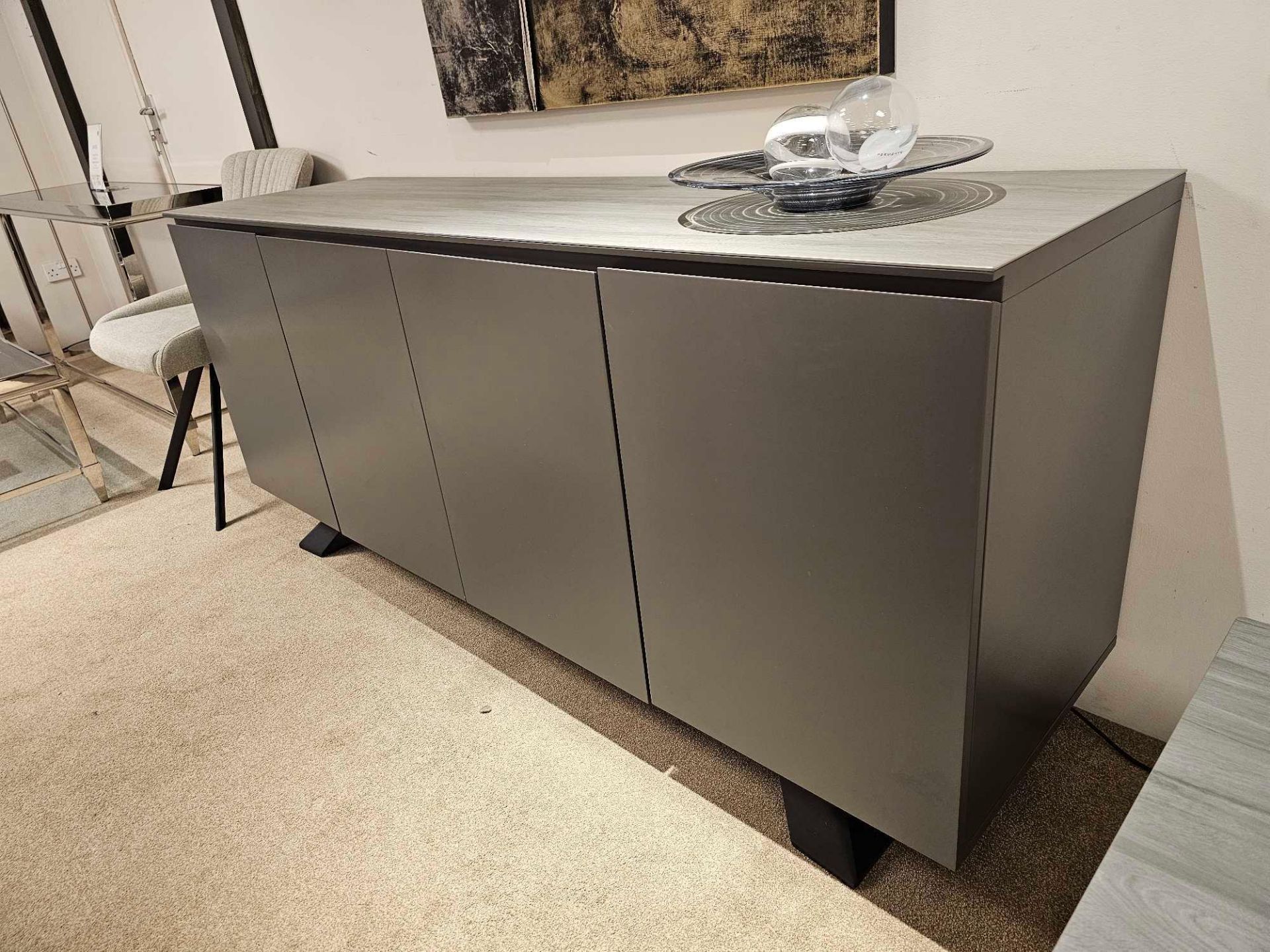 Spartan Sideboard by Kesterport The Spartan Four Door Sideboard provides is striking as a stand - Image 3 of 12