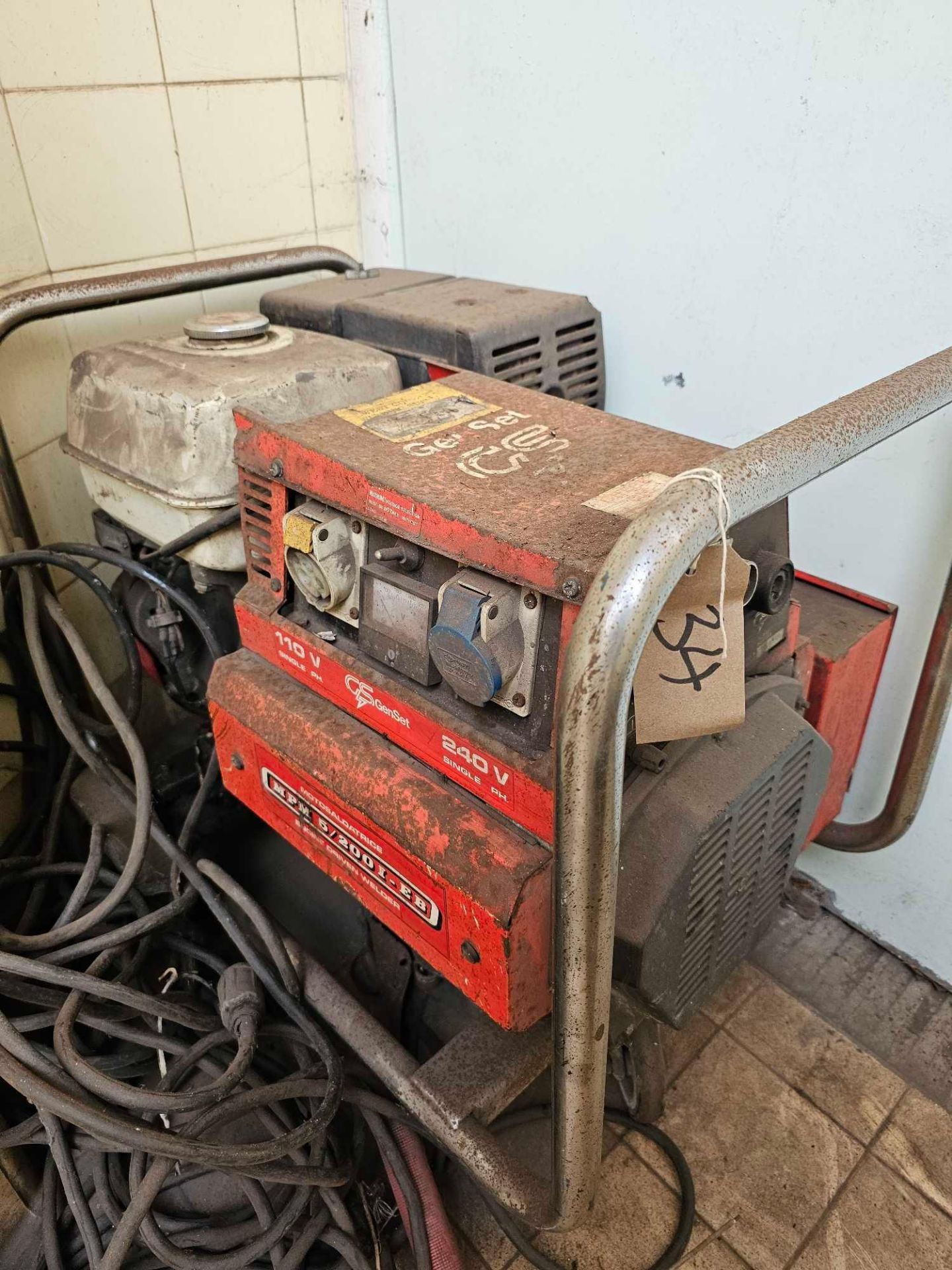 Genset MPM 5/200 I-EB Welder Generator 240/110v - Image 2 of 2