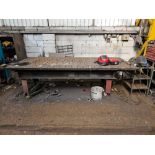 Cast Steel Engineers Marking Out Work Bench 310 x 128 x 91cm Weight 2000kg