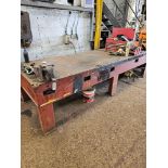 Cast Steel Engineers Marking Out Work Bench 370 x 125 x 88cm Weight 2000kg
