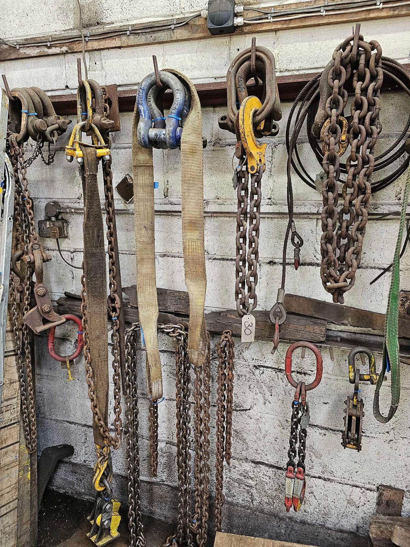 A Large Quantity Of Various Chains, Hooks And Shackles As Found - Image 3 of 3
