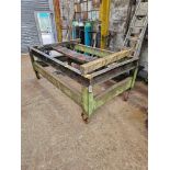 Cast Iron Mobile Markup Table 243 x 124 x 80cm