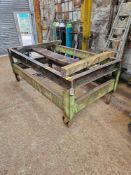 Cast Iron Mobile Markup Table 243 x 124 x 80cm