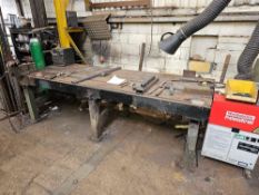 Cast Steel Engineers Marking Out Work Bench 305 x 110 x 89cm Weight 1600kg
