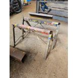 Pair Cast Iron Trestle Stands 105 x 59cm