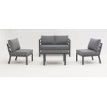 Set A367 Corsica 2 Seat Sofa, 2 Sofa Chairs & Coffee Table inc S-P Eco Pebble Cushions