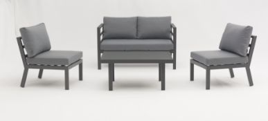 Set A367 Corsica 2 Seat Sofa, 2 Sofa Chairs & Coffee Table inc S-P Eco Pebble Cushions