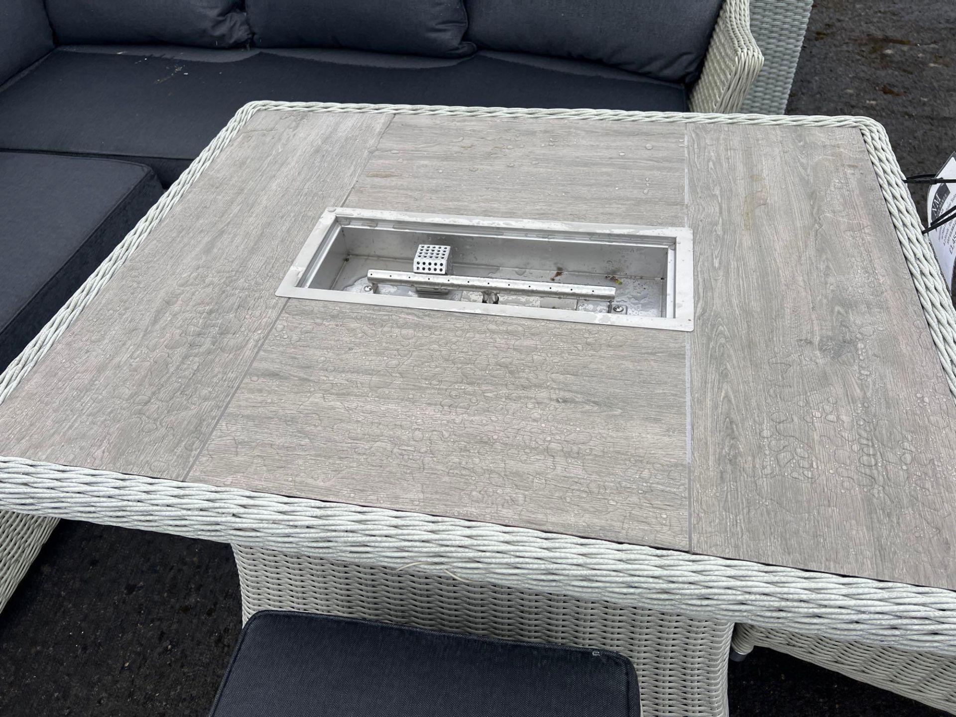 A28 Monterey Mini Modular Sofa with Mini Firepit Table and 2 x Stools Dove Grey - Image 2 of 4