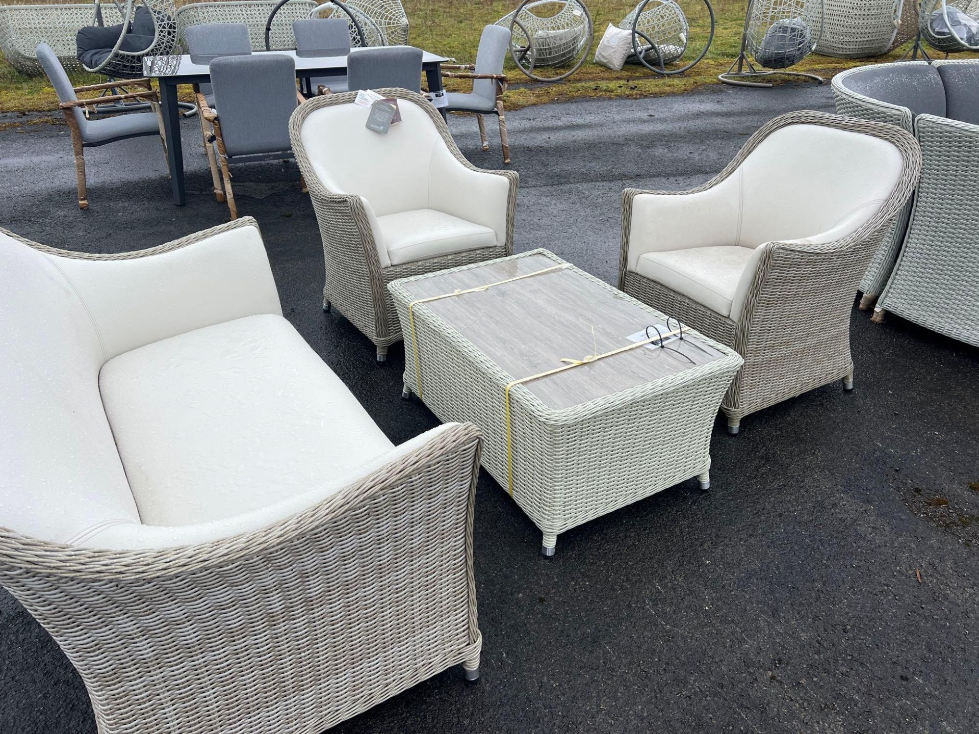 A141 Monte Carlo 2 Seat Sofa 2 chairs and table Elevate your outdoor living experience with the - Image 2 of 3