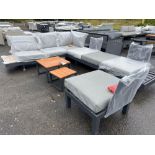 A146 Vilamoura Rectangular Sofa with Square Duo Coffee Table and chair