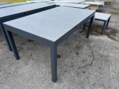 A190 Seville 180/240 x 100cm Rectangle Extending Table with Ceramic Glass Top