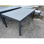 A190 Seville 180/240 x 100cm Rectangle Extending Table with Ceramic Glass Top