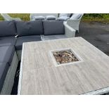 A21 Kingscote Cloud Modular Sofa with Square firepit table and 2 x benches   The Kingscote Cloud