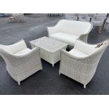 A141 Monte Carlo 2 Seat Sofa 2 chairs and table Elevate your outdoor living experience with the