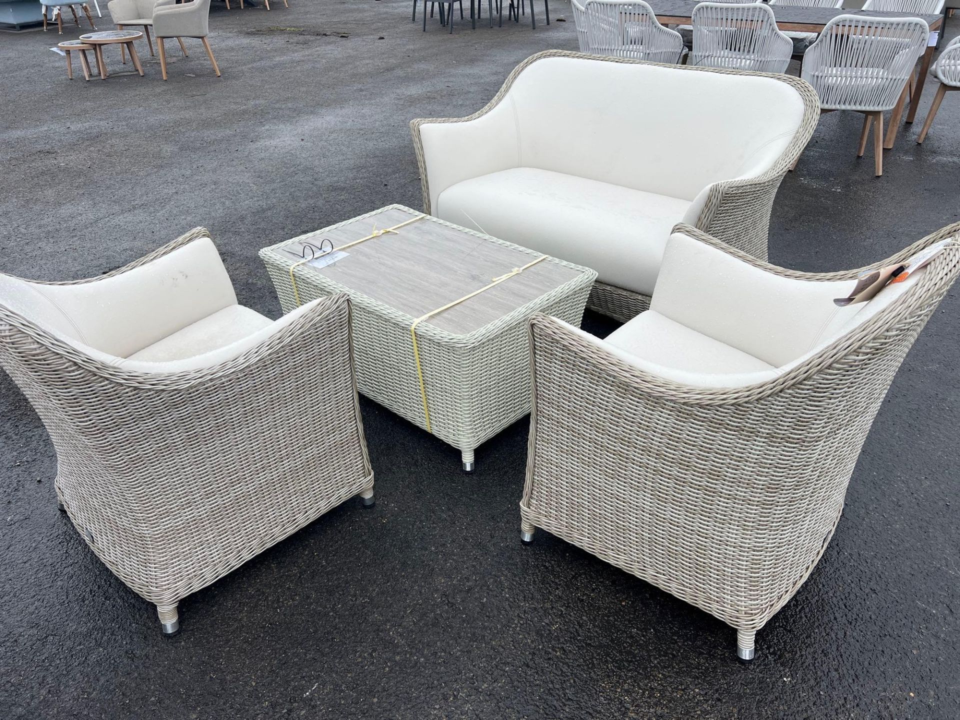 A141 Monte Carlo 2 Seat Sofa 2 chairs and table