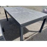 A189 Seville 180/240 x 100cm Rectangle Extending Table with Ceramic Glass Top
