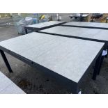 A191 Seville 180/240 x 100cm Rectangle Extending Table with Ceramic Glass Top