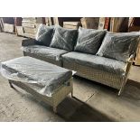 Set A444 Hampton Nutmeg 4 Seat Sofa w/ Bench