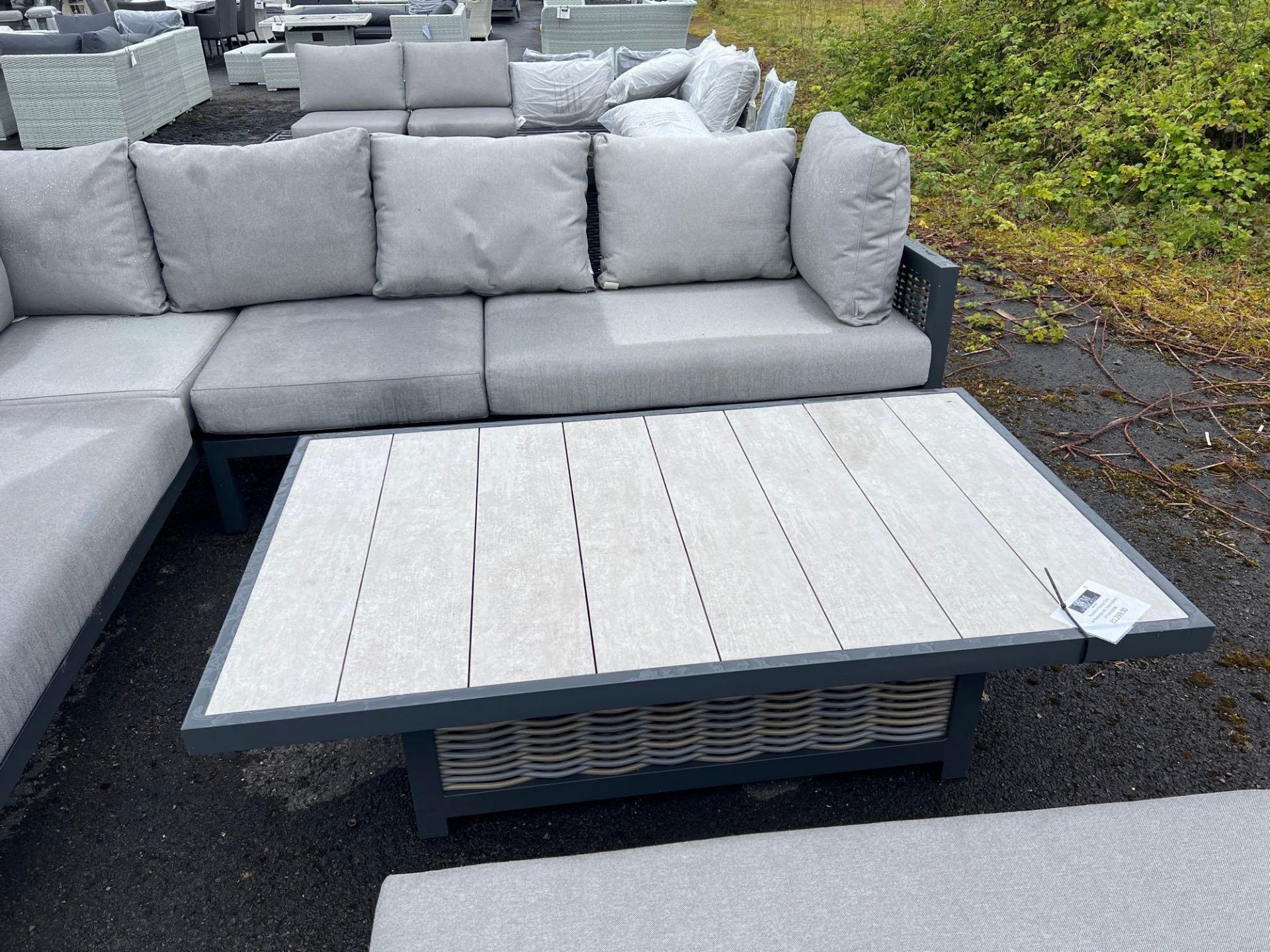 A17 Portofino Modular Sofa with Rectangular Adjustable table and bench - Image 2 of 4