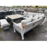 A11 Portofino Modular Sofa with Square Firepit Table and 2 x Benches Whether you're hosting a