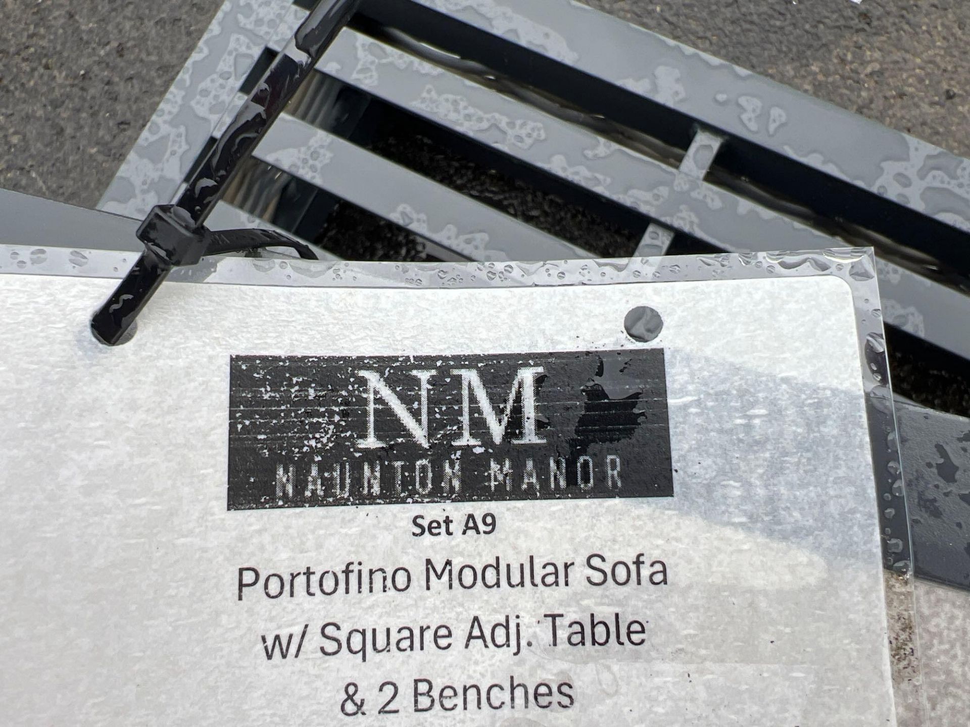 A9 Portofino Modular Sofa with Square adjustable table and 2 x benches Portofino Modular Sofa Set - Image 4 of 4