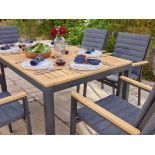 Set A364 Bergen 150cm Rectangle Table w/ 5x Chairs