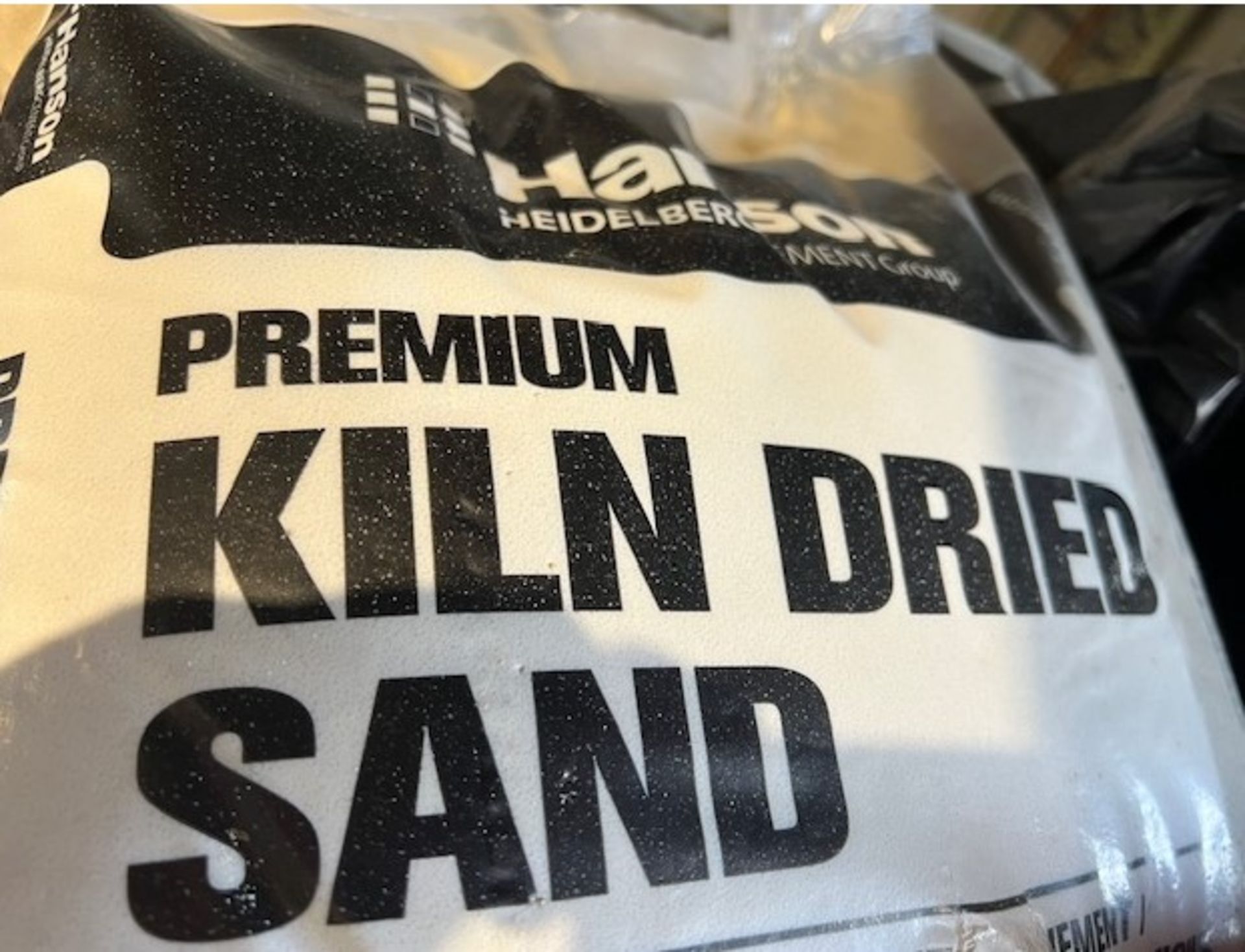 Set A608 Large Lot of Hanson Premium Kiln Dried Sand Bags (Pallet and a Half) - Image 2 of 2