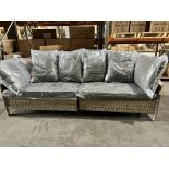 Set A574 Bramblecrest 4 Seat Modular Sofa with Bench - Walnut