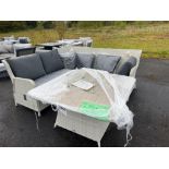 A126 Monterey Square firepit table Dove Grey