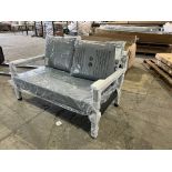 Set A557 La Rochelle 2 Seat Sofa including Season-Proof Grey Fawn Cushions