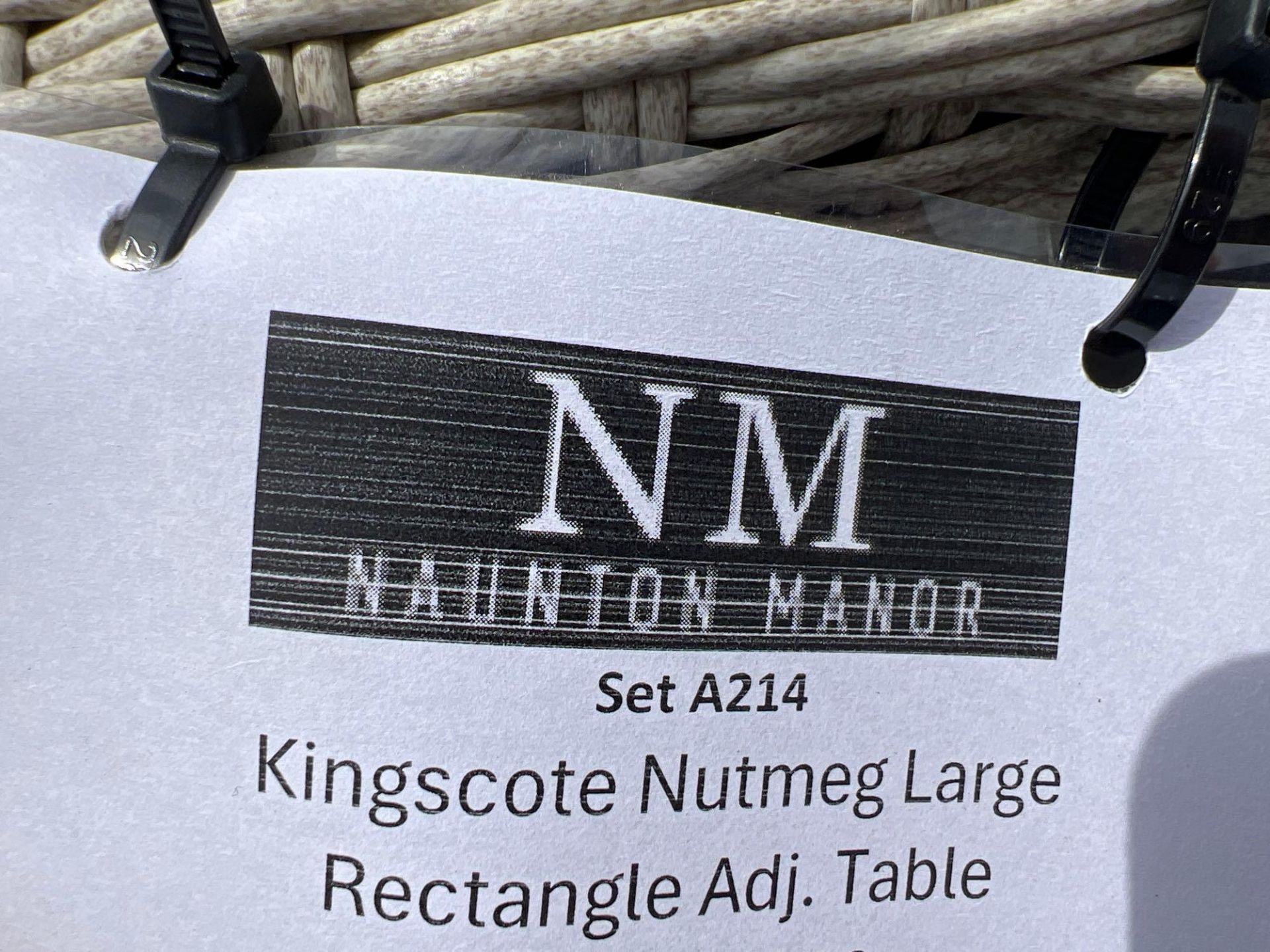 A214 Kingscote Nutmeg Large Rectangular Adjustable Table - Image 4 of 4