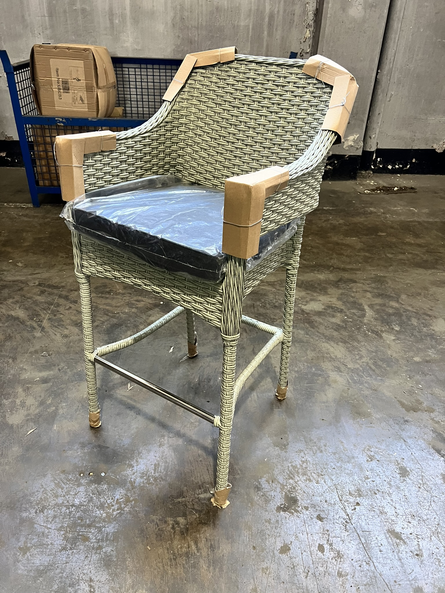 Set A471 Bramblecrest Bar Chair including Season-Proof Eco Cushion - Grey - Image 2 of 3