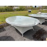 A164 Chedworth 250 x 175cm Elliptical Table Dove Grey