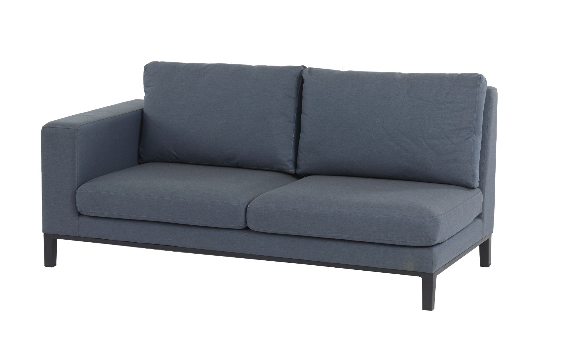 Set A418 Indigo Left Hand Fabric Sofa - Brisa