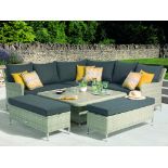 Set A540 Hampton Square Modular Sofa with 2 Benches - Cloud (No Table)