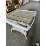 Set A511 Patagonia 90 x 90cm Square Table with Ceramic Top & Parasol Hole