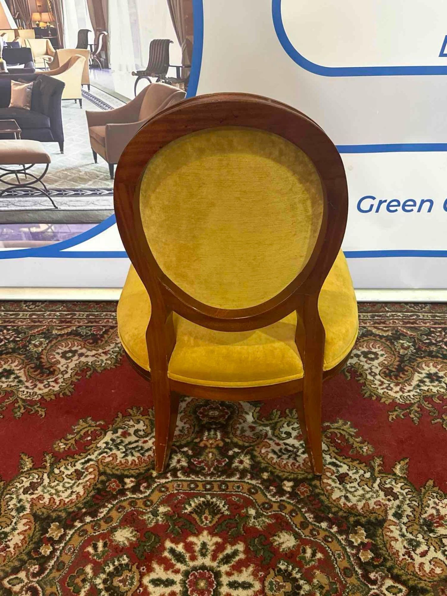 Louis XVI Style Framed And Upholstered In Gold Velvet Salon Chair 68 x 68 x 105cm - Image 3 of 4