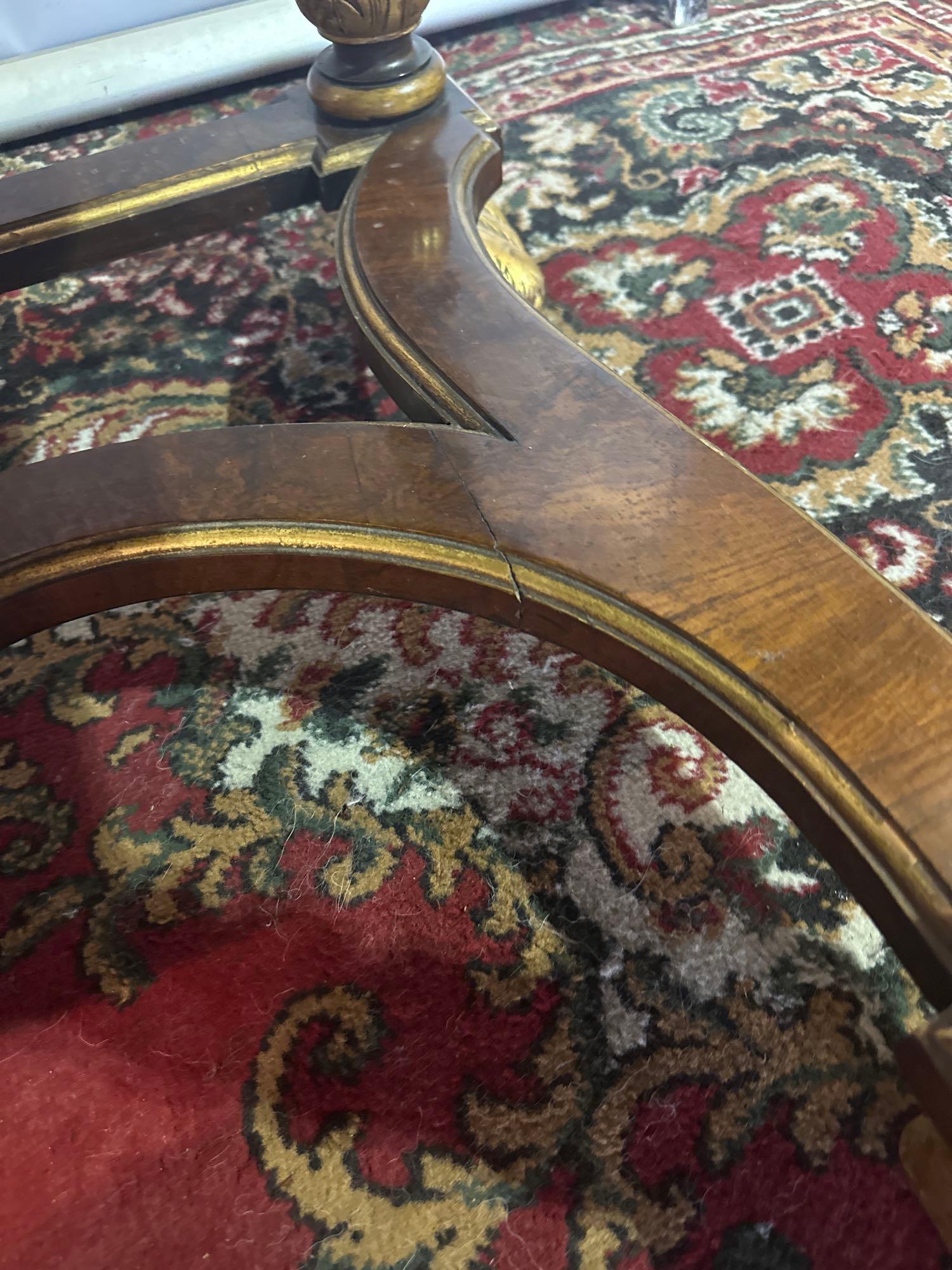 A Walnut And Parcel-Gilt Sideboard, Continental Possibly Italian The Top With A Panelled Back Rail - Image 12 of 17